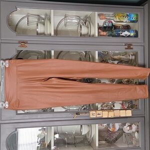 Brown Leather Leggings